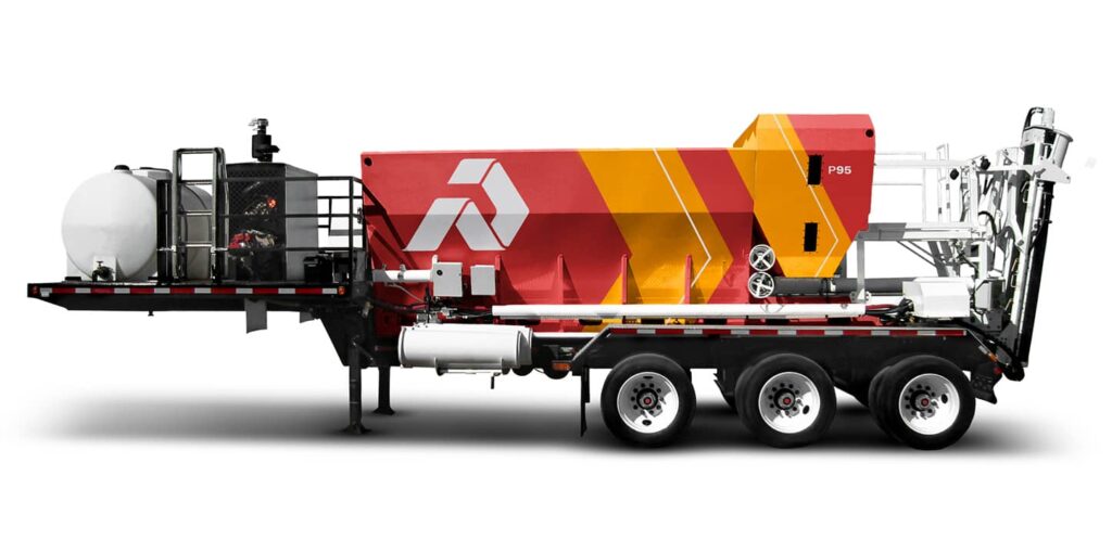 ProAll P95 verrijdbare betoncentrale op chassis - Van Haut NV Mobiele betoncentrales