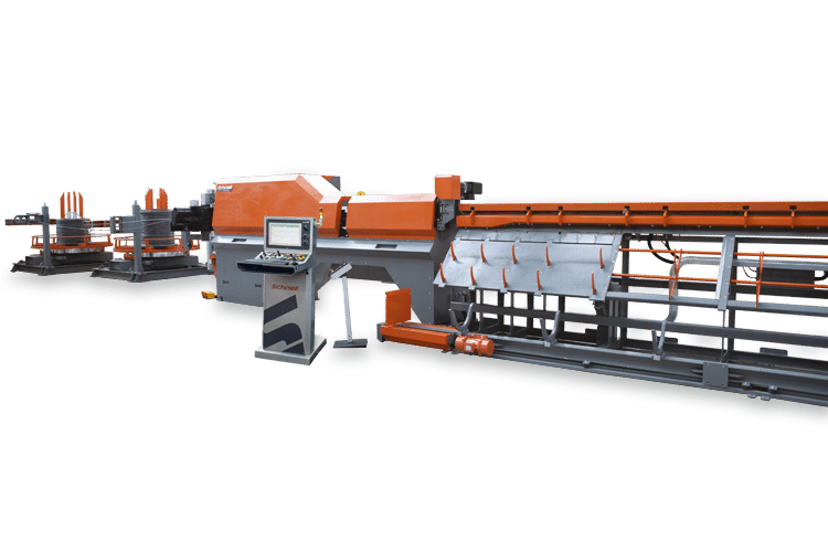 Schnell Reta 13 Senso automatic wire straightening machine with senso technology - Van Haut NV Betonstaalverwerking