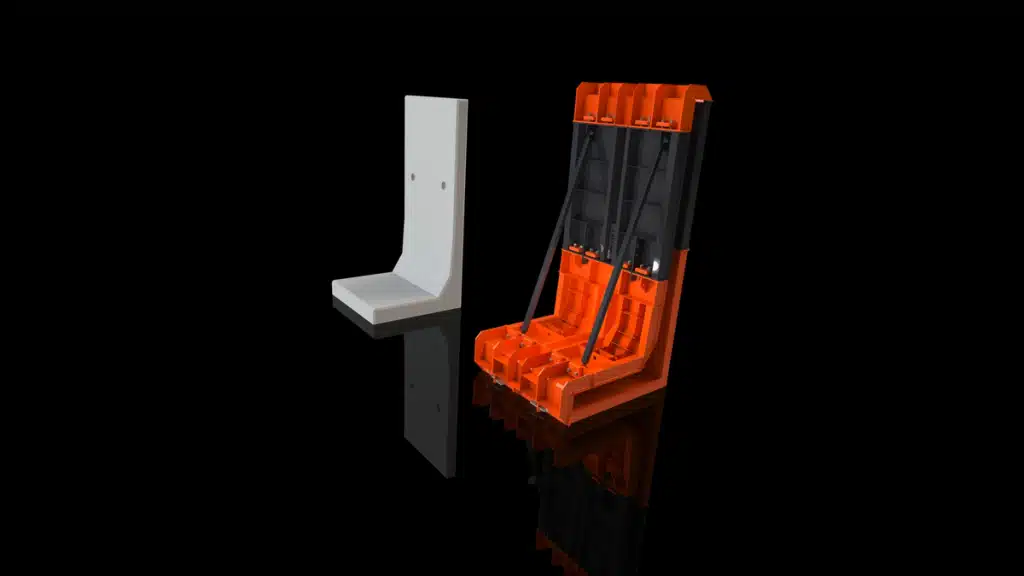 3a030esl l shape retaining wall mould - Van Haut NV Moules béton