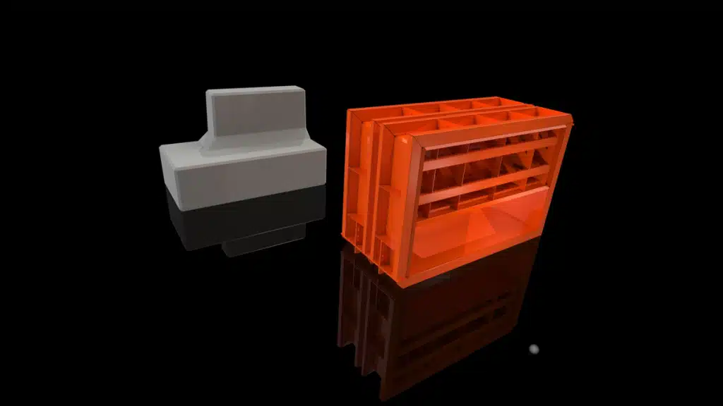 3a030i6g custom shape mould bench - Van Haut NV Betonmallen