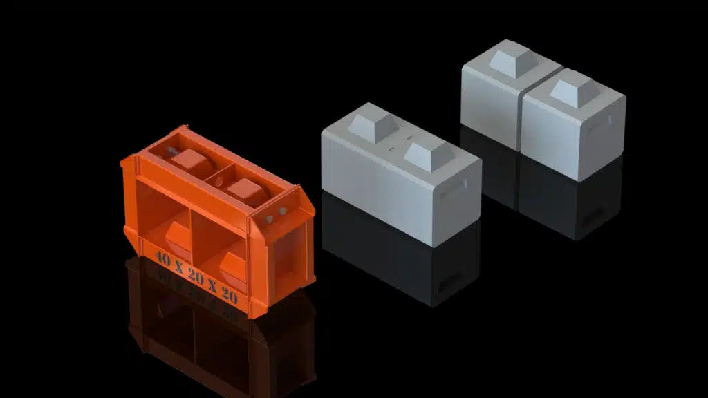 3a030idc concrete block mould - Van Haut NV Betonmallen