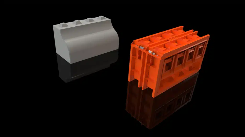 custom shape mould coastline - Van Haut NV Betonmallen